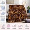 Floral Lace Flannel Blanket Perfect for Sofa Office Bed Travel Sleep Read Relax Camping four season use