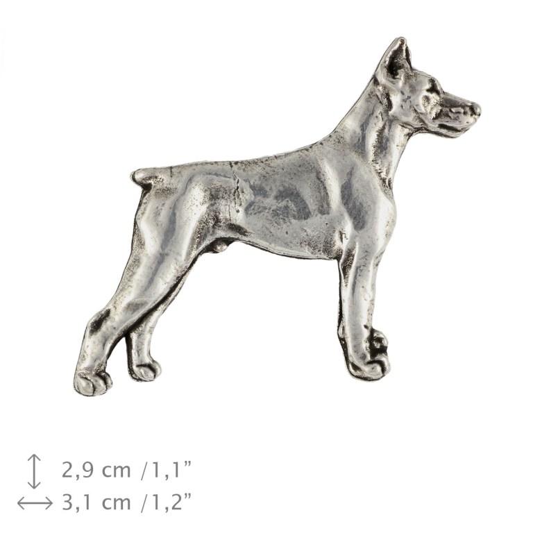 Dobermann, Doberman Pinscher, Dobie - Dog Brooch In a Gift Box, Elegant Pin, Lapel Pin for Art-Dog Brand Jacket