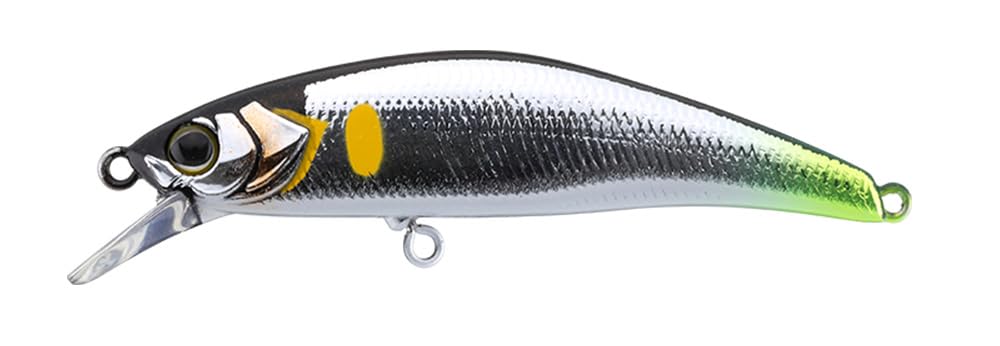 JACKALL Timon Tricolor Ryushin Knocker 53HW для ловли нахлыстом на upstream Ayu в реке Нагара (Сладкий окунь)