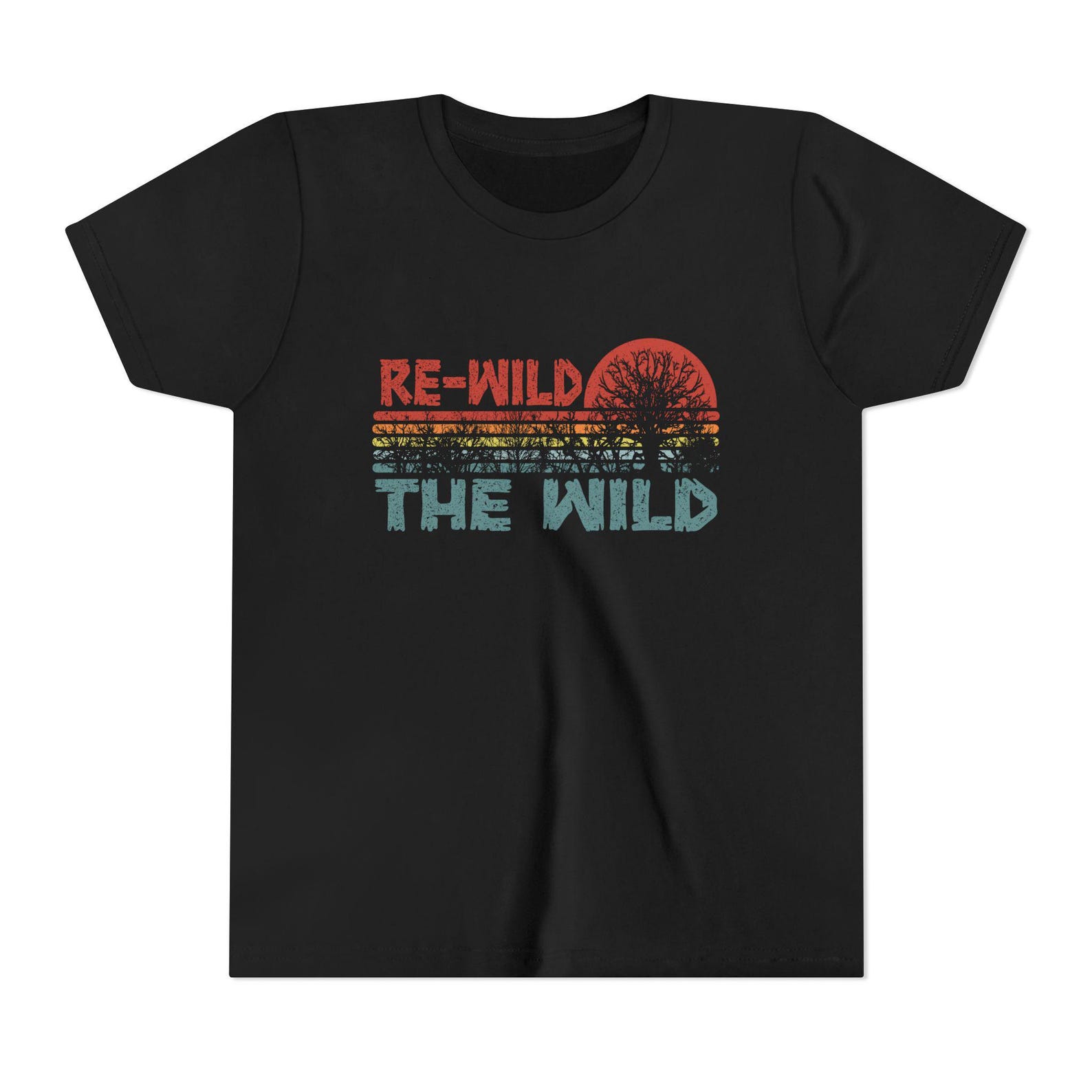 Re-Wild The Wild - Environmental, Green, Biodiversity - Youth T-Shirt XL