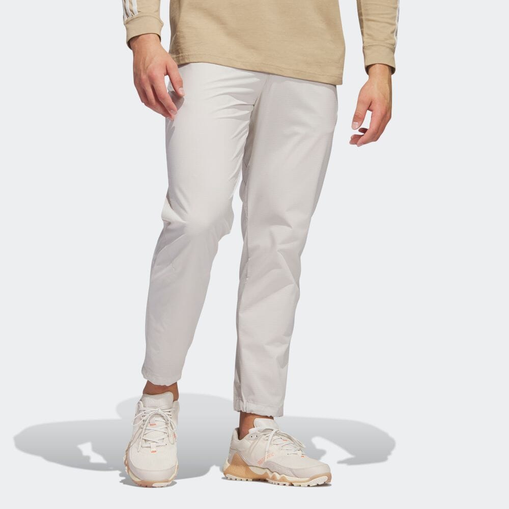 Adidas Solid Color Tapered Stretch Casual Pants Men Bottoms Transparent-Brown HS5609