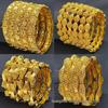 Cross-border Gold Sand Vietnamese Bracelet - African Indian Dubai Wedding Bride Flower Hollow Bangle