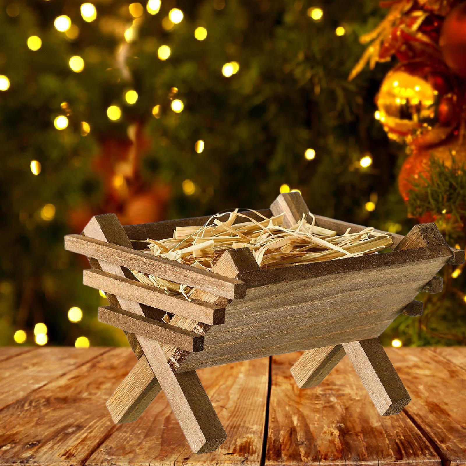 

Иисус в яслях Орнамент Сцена Художественное произведение Креативная Коллекционная Декорация Рождество для