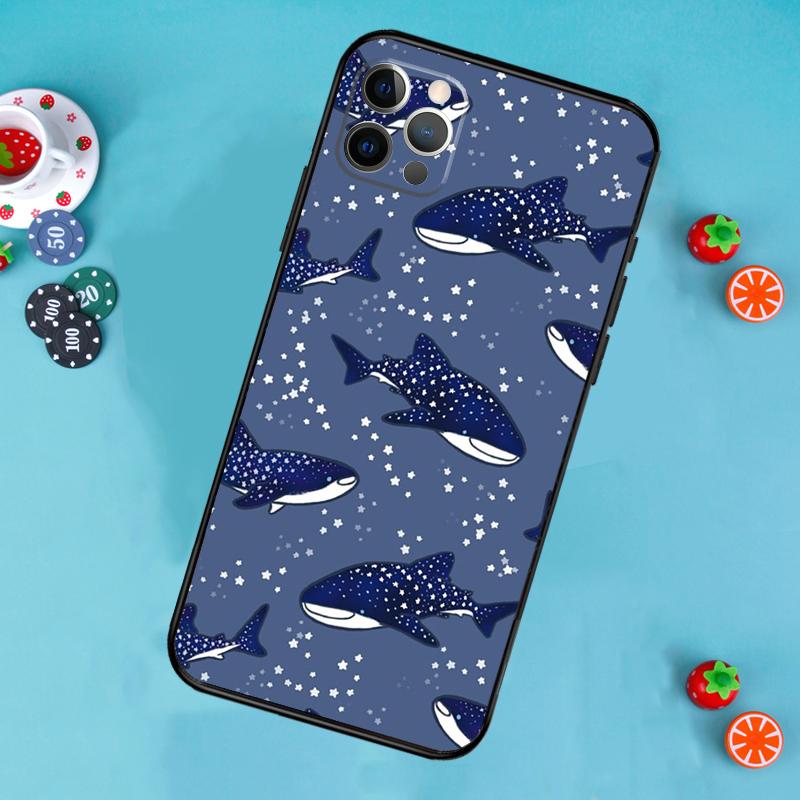 whale sharks Phone Case For iPhone 17 Air 14 16 15 11 12 13 Pro Max 12 13 mini 15 16 Plus 16e Cover Funda