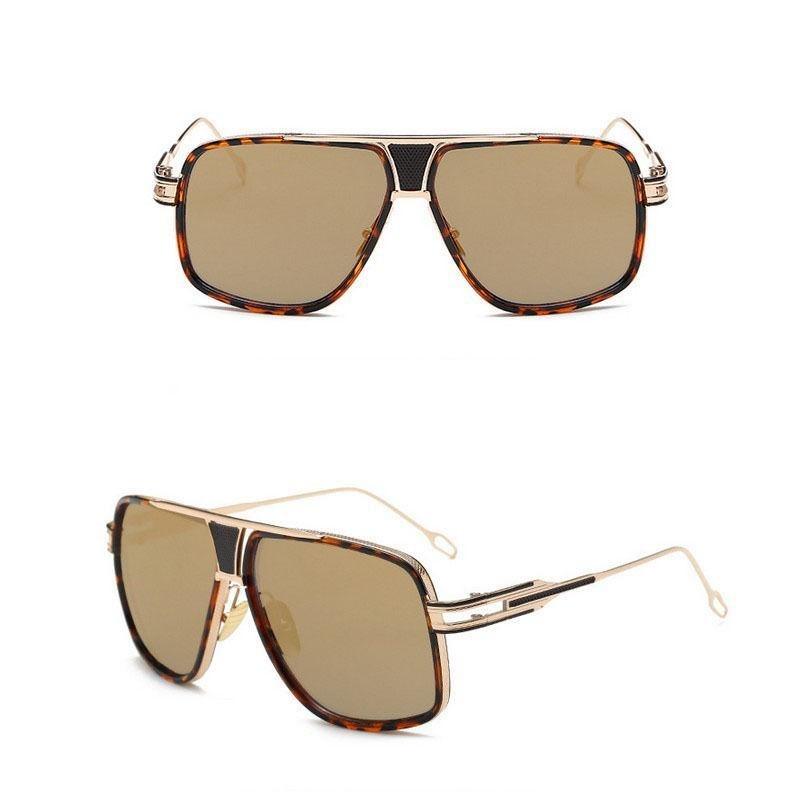 

Элегантные квадратные солнцезащитные очки с плоским верхом, в стиле ретро, винтаж, большие, авиаторы, оверсайз, для вождения и занятий спортом на открытом воздухе Gold