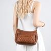 Women's Soft Leather Bag Vintage Mother Bag PU Large Capacity Middle-Aged Shoulder Crossbody Bag