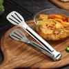 304 Stainless Steel Food Tongs BBQ Non Slip Barbecue Steak Clip Frying Fish Grill Bread Clips Cooking Tongs Kitchen Gadgets
