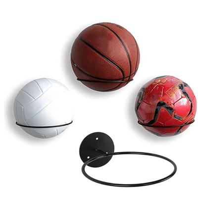 Yousheng Wall Mount Basketball Holder Iron Ball Display Storage Rack Sports Accessories Organizer for Basketball Soccer Ball Volleyball Football Rugby