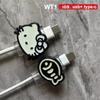 Cute Cartoon Cat Fish Cable Protector Data Line Protective Cover Charging Cable Usb Winder Wire Cord Organizer Cover