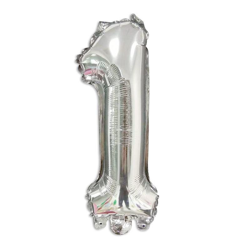 Thin Body 40-Inch Large Digital Aluminum Film Balloon 42-Inch Digital Balloon Birthday Party Decoration Helium Balloon Floating In The Air