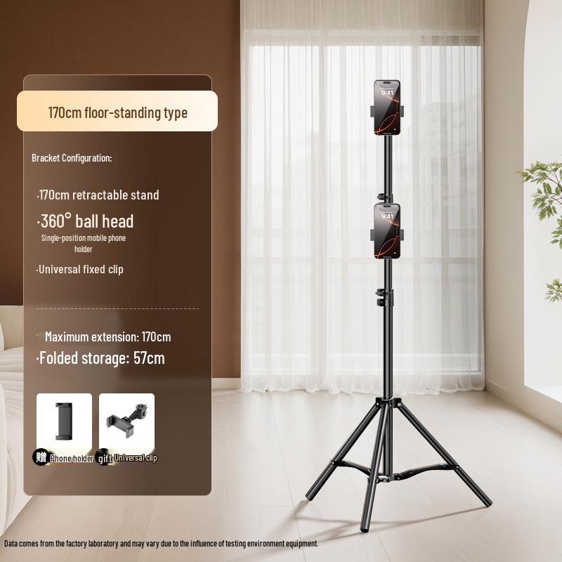 Dedicated Mobile Phone Holder Tripod with Fill Light for Live Broadcasts and Outdoor Shooting