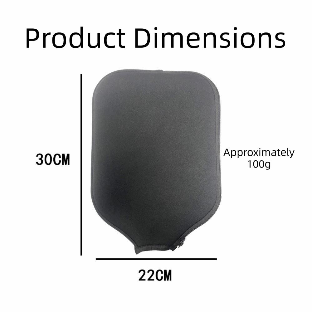 With Zipper Pickleball Paddle Cover Soft Texture Pickleball Racket Bag  Portable Use