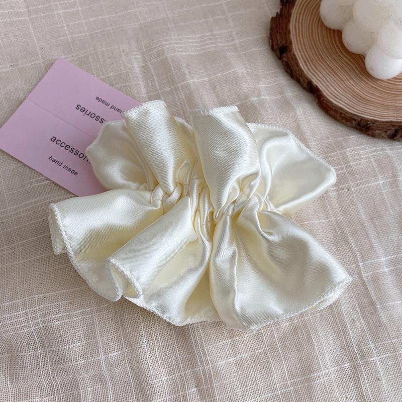 

Біла мереживна резинка-скранчі в стилі Чжао Луси - Елегантна жіноча гумка для волосся