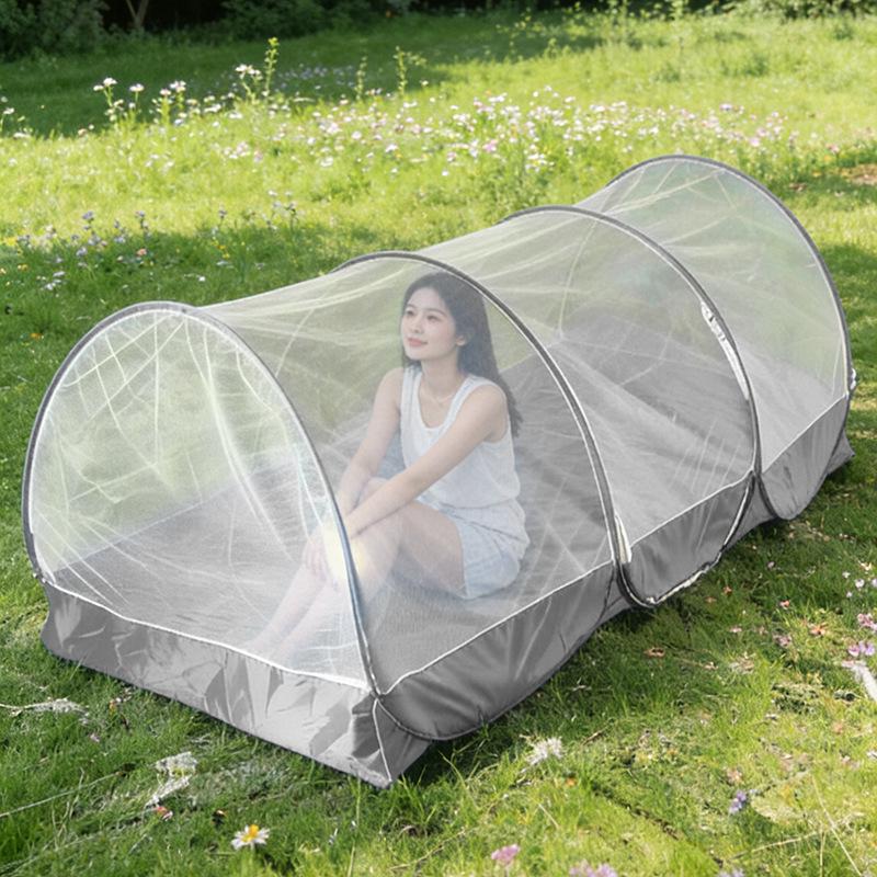 Portable Outdoor Mosquito Net Tent - No Installation, Mongolian Yurt Style, Insect Protection for Europe and America.