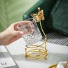 Fruit Fork Dessert Fork 6pcs Fork and Storage Jar Set Stainless Steel Fork Exquisite Tableware Practical Kitchenware