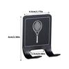 Badminton Racket Holder Stainless Steel Wall Hook Wall Mounted Racket Holder Tennis Racket Storage Rack Easy to Use