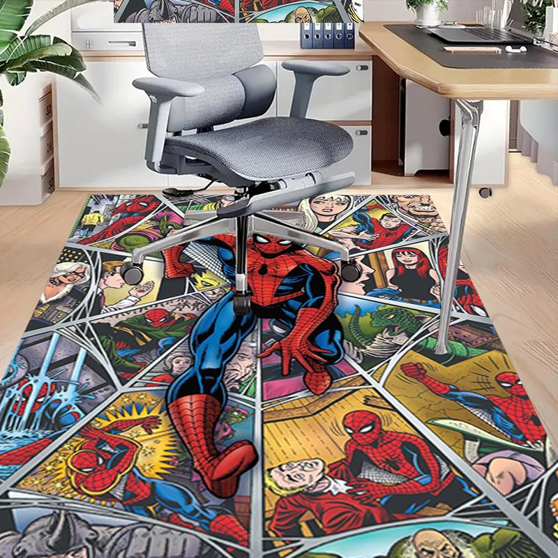 Spiderman Comic Panels Carpet For Playroom Bedroom Living Room Sofa Home Decorkids Game Area Rug Nonslip Floor Mat