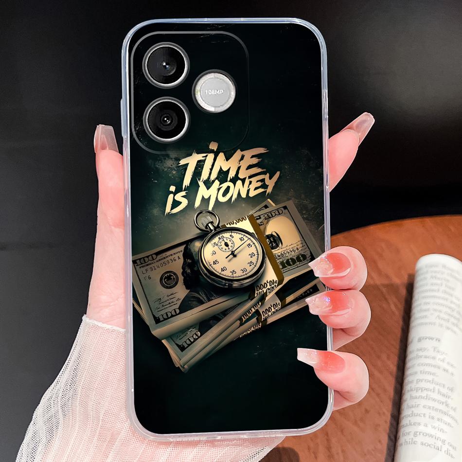 Phone Case For Honor 600 Lite 500 Smart 5G Cute Fish Bubble Phone Cover Soft Transparent Silicone Anti Slip Lightweight Funda