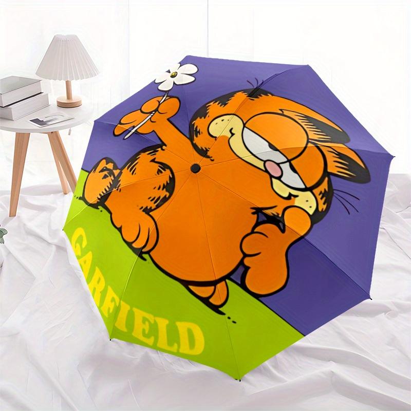 Garfield Automatic Open/Close Umbrella Folding Umbrella,Portable Compact Perfect Gift for Birthday, Christmas0809185