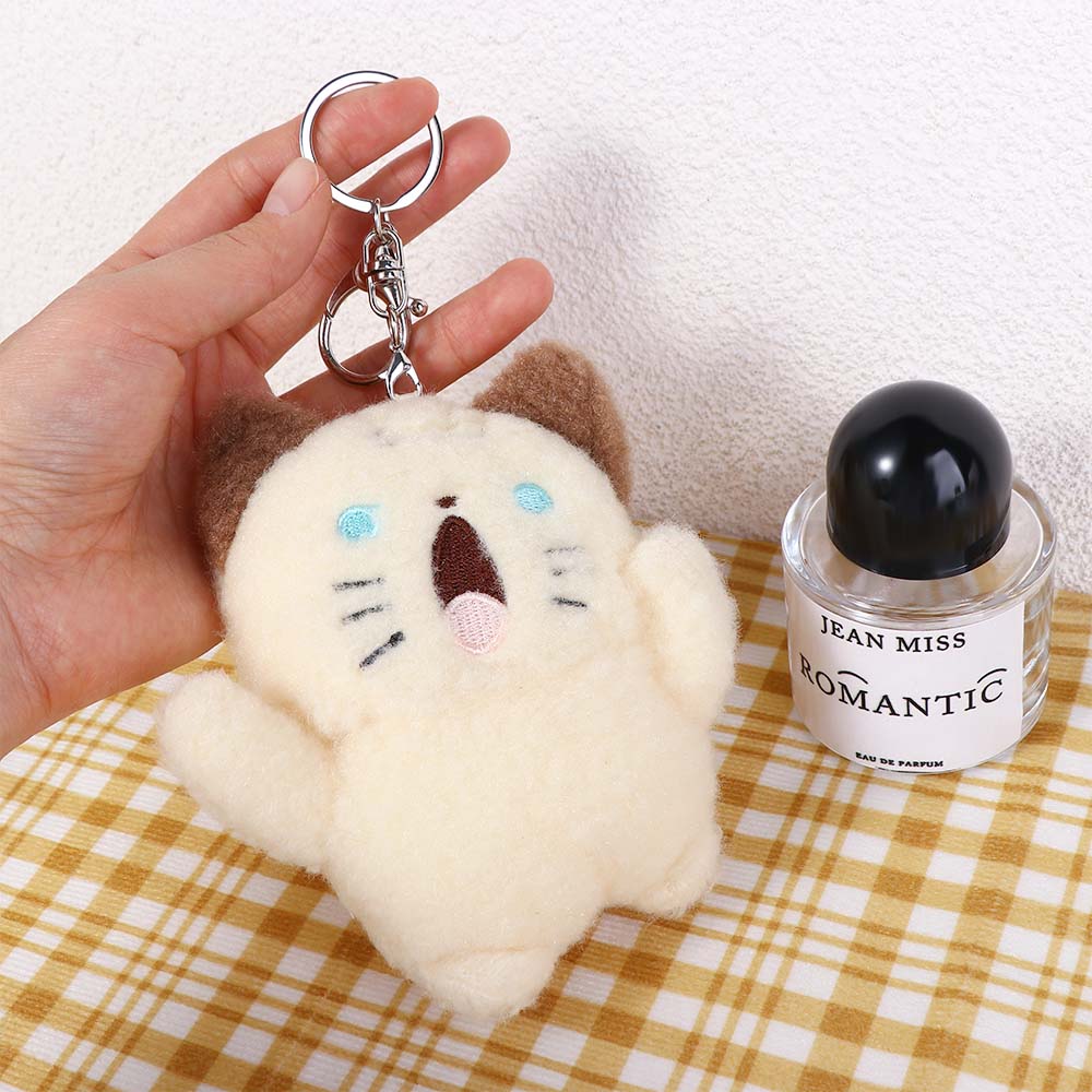 Rabbit Shouting Bear Shouting Cat Plush Pendant Keychain Bag Decoration Stuff Plush Backpack Charms