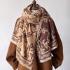 Autumn and Winter Student Scarf Women's High-end Fashion Printed Scarf Shawl