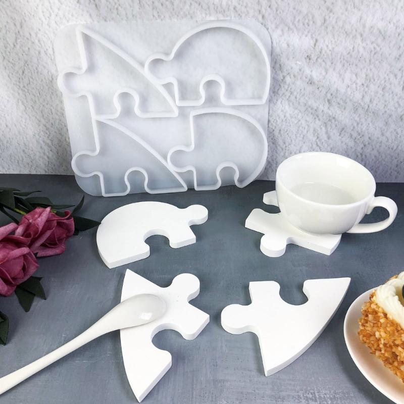 Creative Heart Shaped Silicone Coaster Mold Waterproof Heart Designs Coaster Mold For Creative Homes Decoration Projects