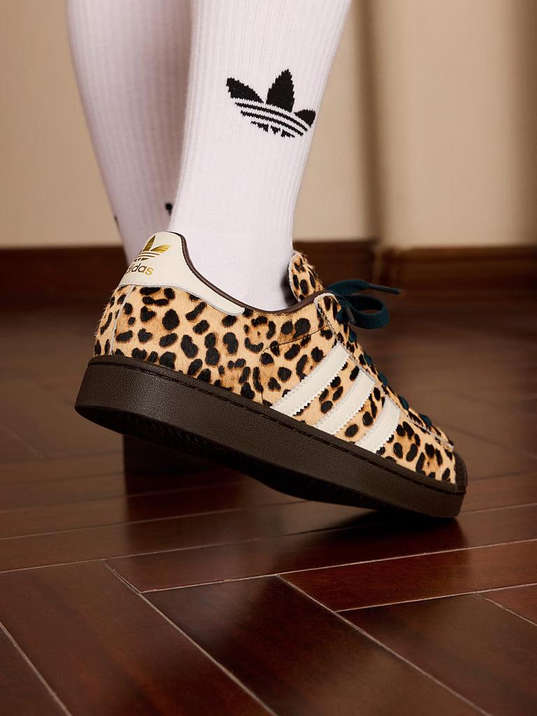 Adidas SUPERSTAR II classic low-top leopard-print shell-toe sneakers Adidas clover Adidas KI4203