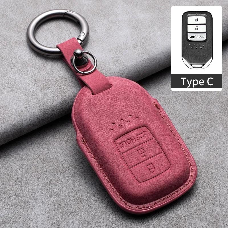

Car Key Case Cover For Honda Fit Lucky Vezel City Civic Jazz Brv Br-V Hrv Hr-V Shuttle Gp8 19Crv Jade Fit Freed Odyssey