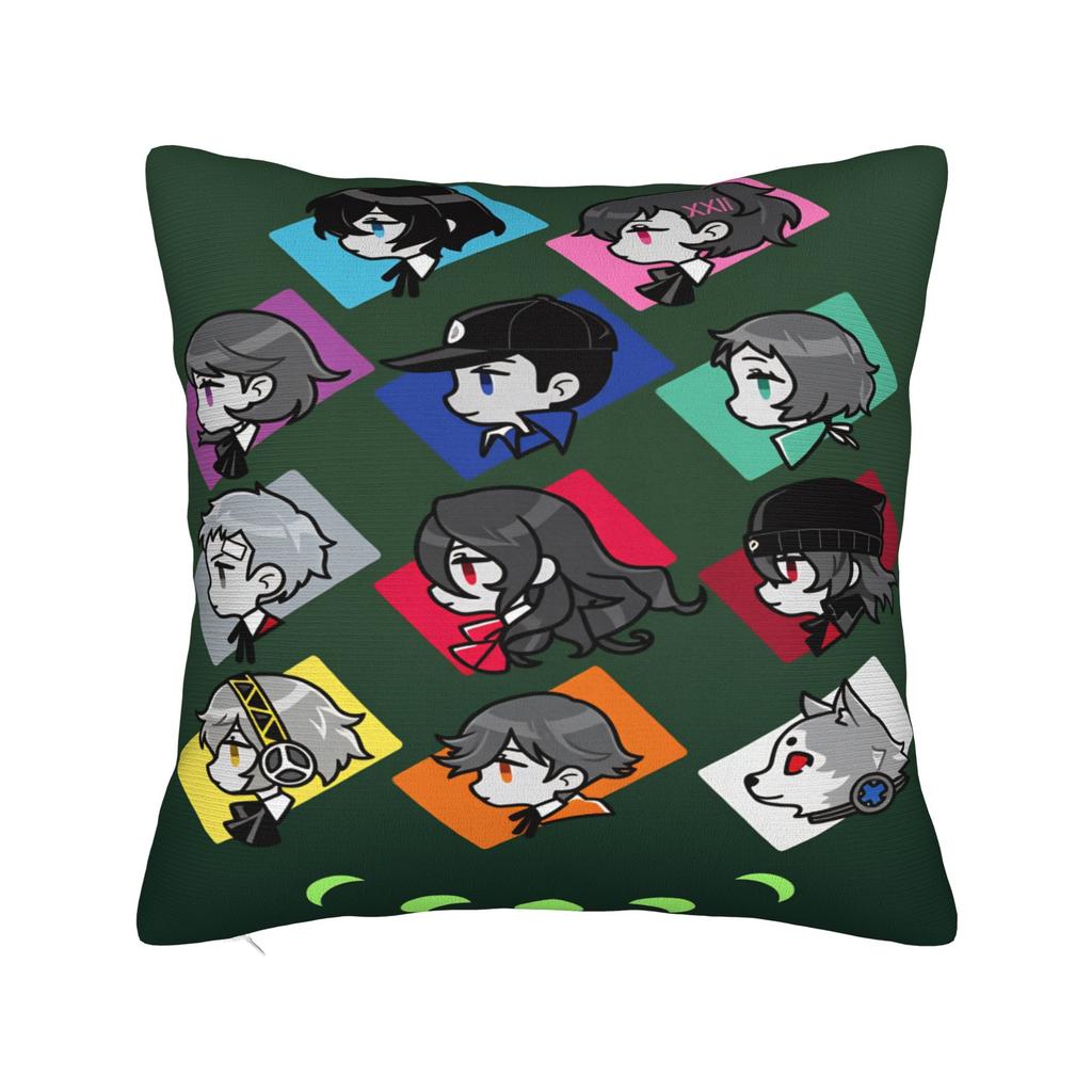 Pillow Case Atlus P-Personas 2 Fanart Custom Pillow Cover For Chair Sofa Home Decor Novelty Pillowcases