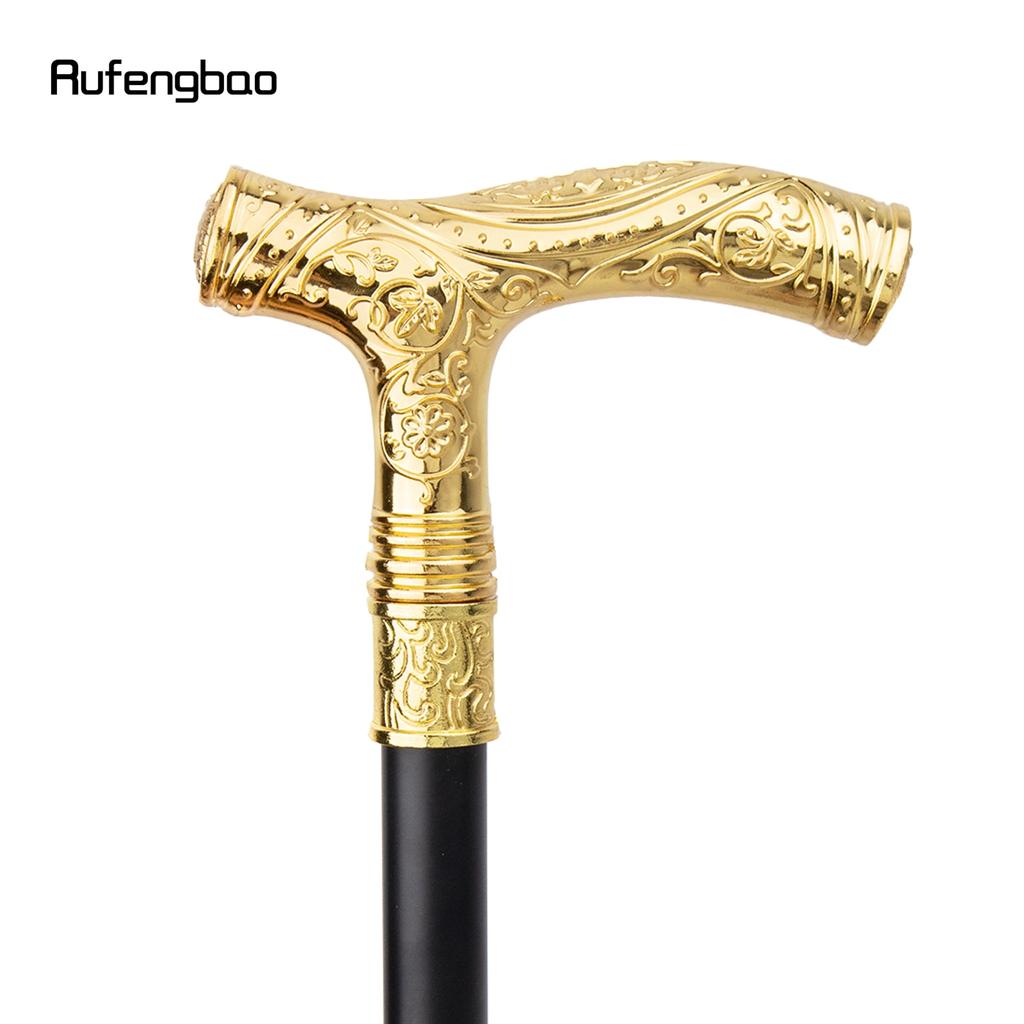 Totem cu flori cu cap de vultur de aur Baston de mers în relief la modă Baston de mers Gentleman Crosier Buton Baston de mers 93 cm