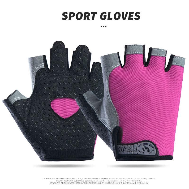 Unisex Anti-Slip Breathable Half-Finger Fitness Gloves for Yoga & Dumbbell Workouts