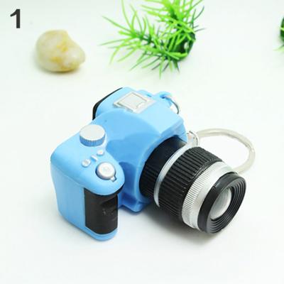 Roztomilá mini digitální jednooká zrcadlovka s LED bleskem na klíče ve stylu DSLR fotoaparátu