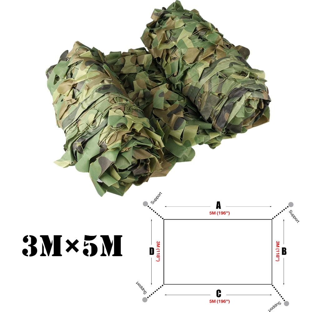 Camouflage Netting Outdoor Camping Sunshade Mesh Camo Net for Garden Buildings Fencing Trellis Covers Privacy Cloth Sun Shelter