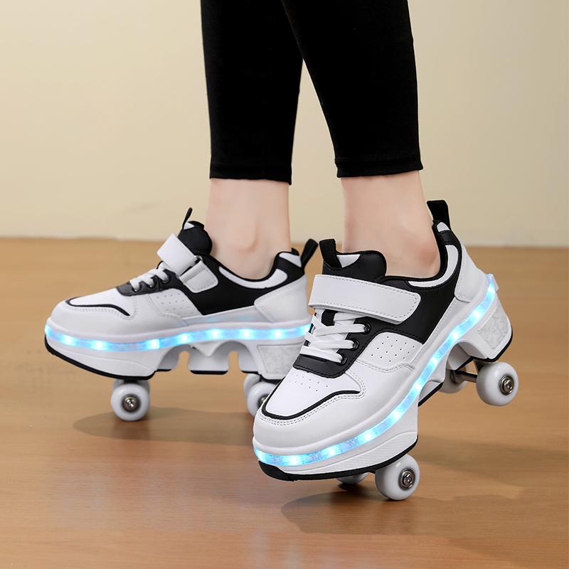 Adult/Kids Roller Roller Shoes Luminous Skating Shoes Kids Glowing Sneakers Luminous Sneakers