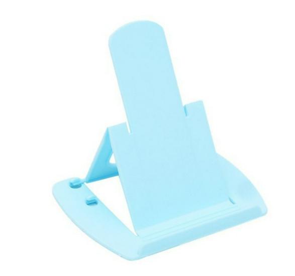Foldable Card-Style Phone Stand: Adjustable Two-Stage Angle, Portable Plastic Holder