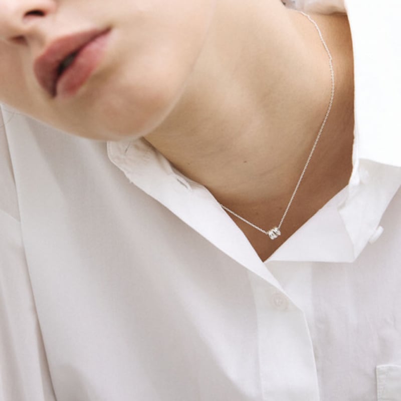 poery Mini Loop Necklace_Silver