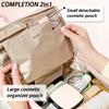 Large Capacity Women'S Portable Makeup Bag For Home And Travel Double-Layer Waterproof Compartmentalized Storage Bag