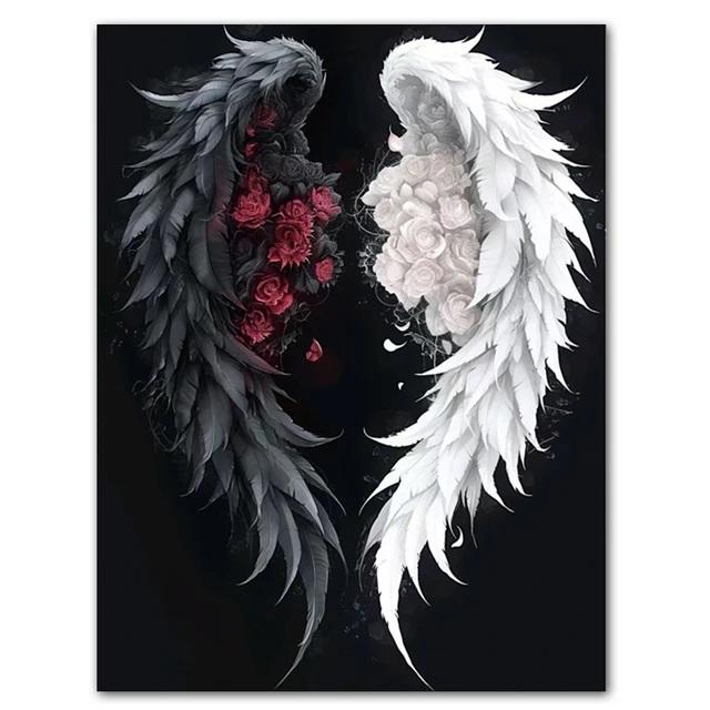 DIY Diamond Painting Cross Stitch Kit Angel Wings Rose Butterfly Full Square Diamond Mosaic New Collection 2024 Home Decor Gift