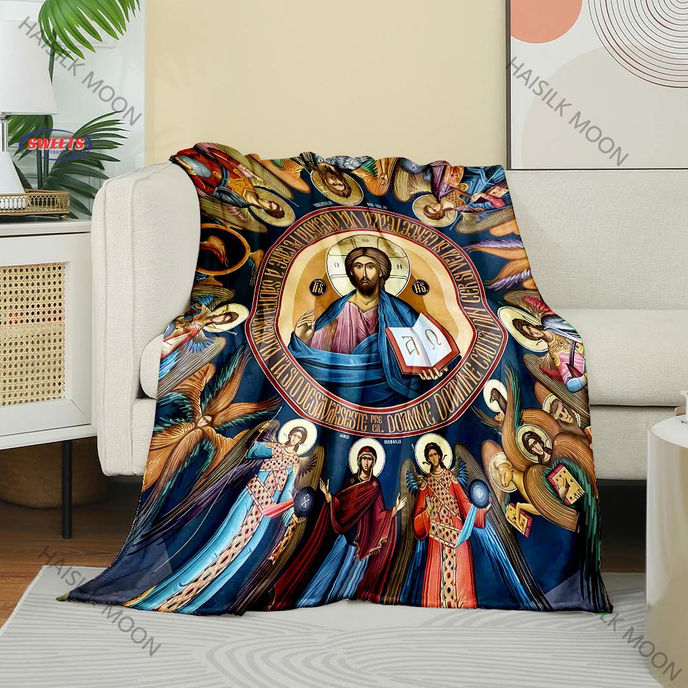 Multi-Size Jesus and The Twelve Apostles Throw Blanket - Warm Gifts for Women, Men, Girls, Super Soft Fluffy Next Day Shipping