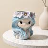 Resin Girl Shape Planter Decoration Fairy Flowerpot Desk Ornaments Flower Pot  Indoor