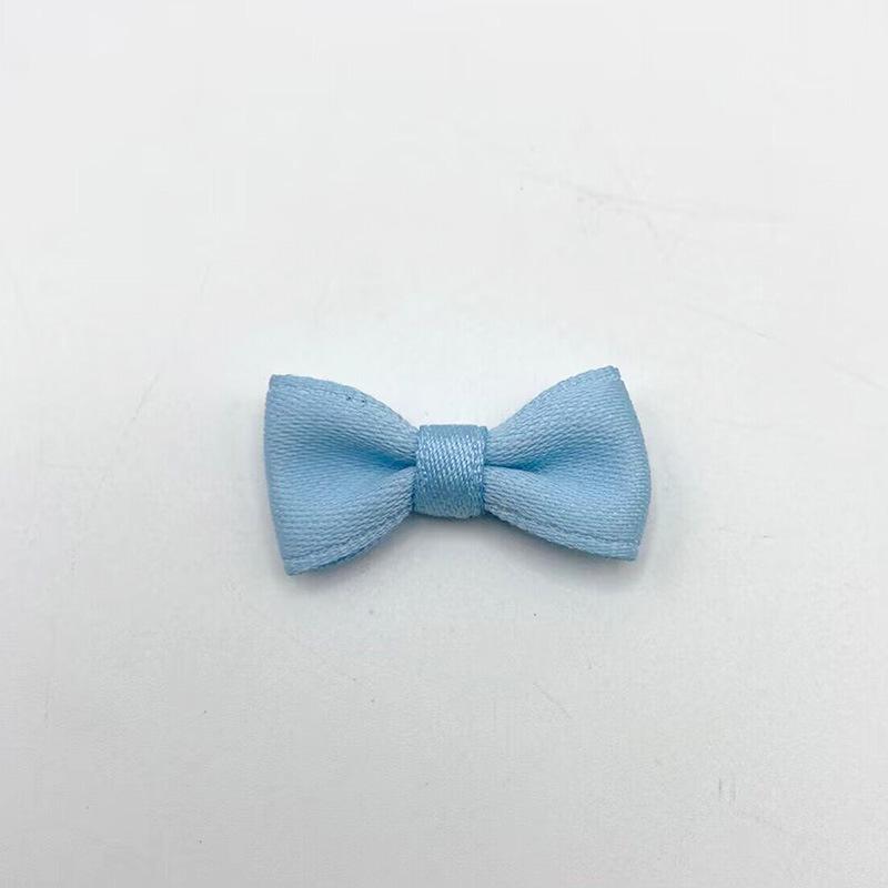 Available In 8 Colors: 3cm Cotton Ribbon Bowknot for Hair Accessories, Shoes, Hats, Decorations, and Pet Toys.