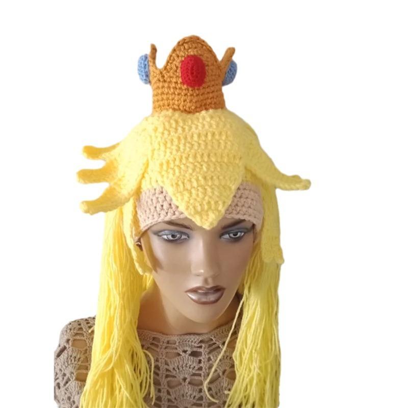 New Handmade Crocheted Stylish Personalized Mushroom Hat Adult Headscarf