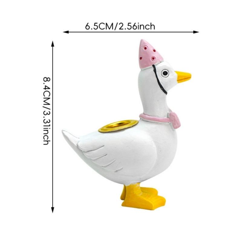 Silly Gooses Cake Candle Holders One Birthday Party Supplies Mini Cake Toppers Stand Candlestick for Baby Shower Party