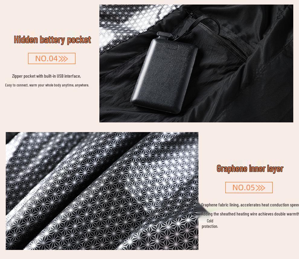 Cross-Border Smart Electric Heating Vest with Temperature Control