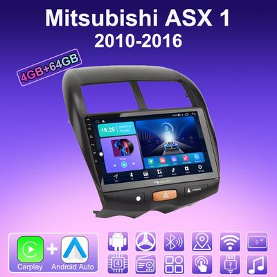 Autoradio Android Carplay 2 DIN pour Mitsubishi ASX 1 2010-2016 Lecteur multimédia Unité principale Stéréo Navigation GPS BT WIFI 4 + 64 Go