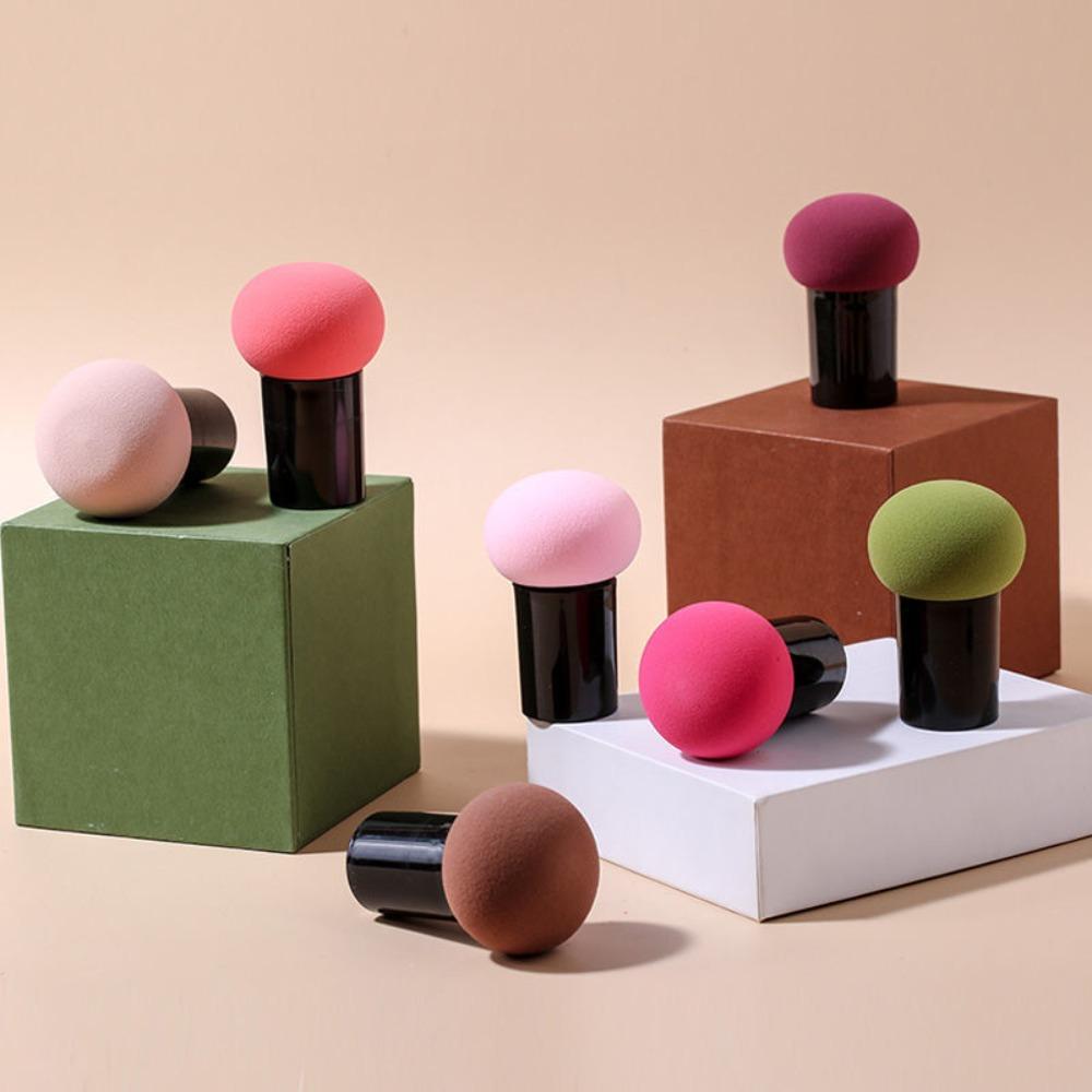 with Storage Box Makeup Sponge Mushroom Head Air Cushion New Cosmetic Puff Powder Beauty Tools