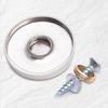 Pack of 40 Mirror Screw Caps Steel Decorative Covers Wall Decoration Fasteners Simple To Use for Bathroom & Kitchen Use