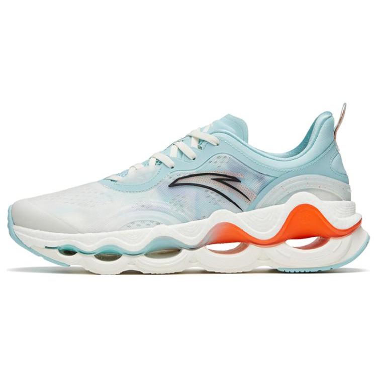 

New Anta Running Collection Anti Slip Wear Resistant Low Top Running Shoes Men s Cyan White Orange 112325581-2 44