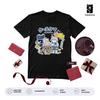 Casekuma Original Shirt and Kids Tshirt Kawaii Artist Cat - Cute Painter Kitten Studio Core Japanese Aesthetic Black Graphic T-Shirt and Kids Tshirt