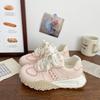 Pink sweet super fire Forrest Gump shoes 22 autumn new high-value casual heightening platform sports shoes